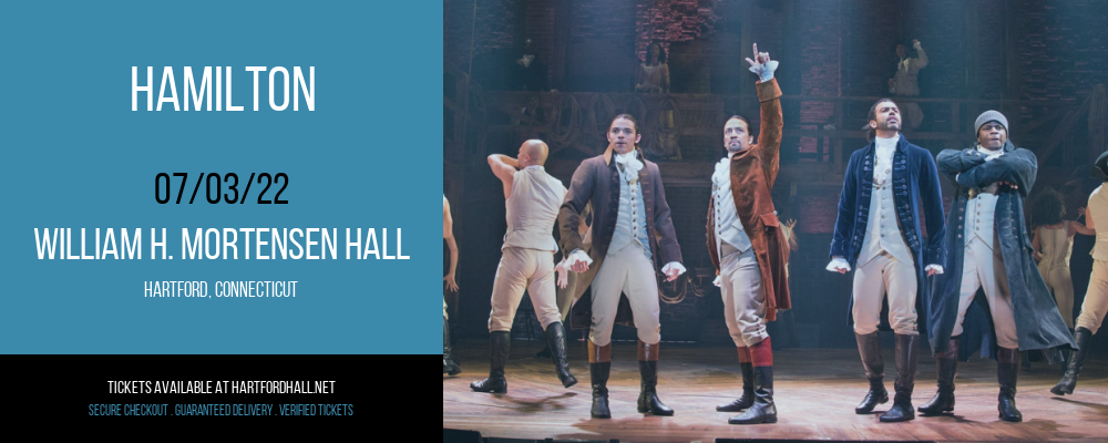 Hamilton at William H. Mortensen Hall tickets Hamilton at William H. Mortensen Hall