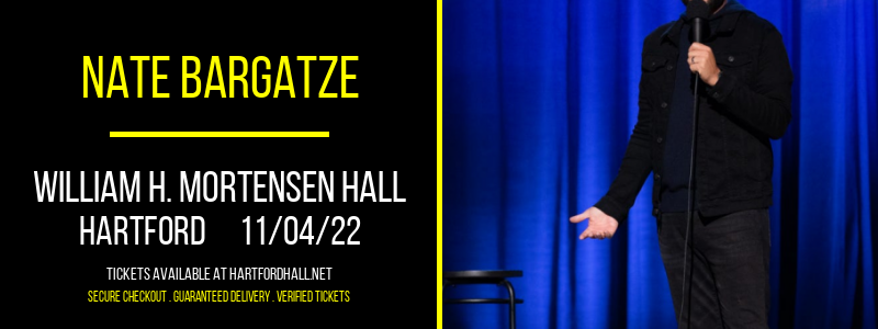 Nate Bargatze at William H. Mortensen Hall tickets Nate Bargatze at William H. Mortensen Hall