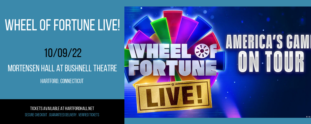 Wheel Of Fortune Live! at William H. Mortensen Hall tickets Wheel Of Fortune Live! at William H. Mortensen Hall