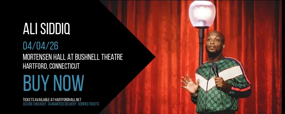 Ali Siddiq at Mortensen Hall at Bushnell Theatre
